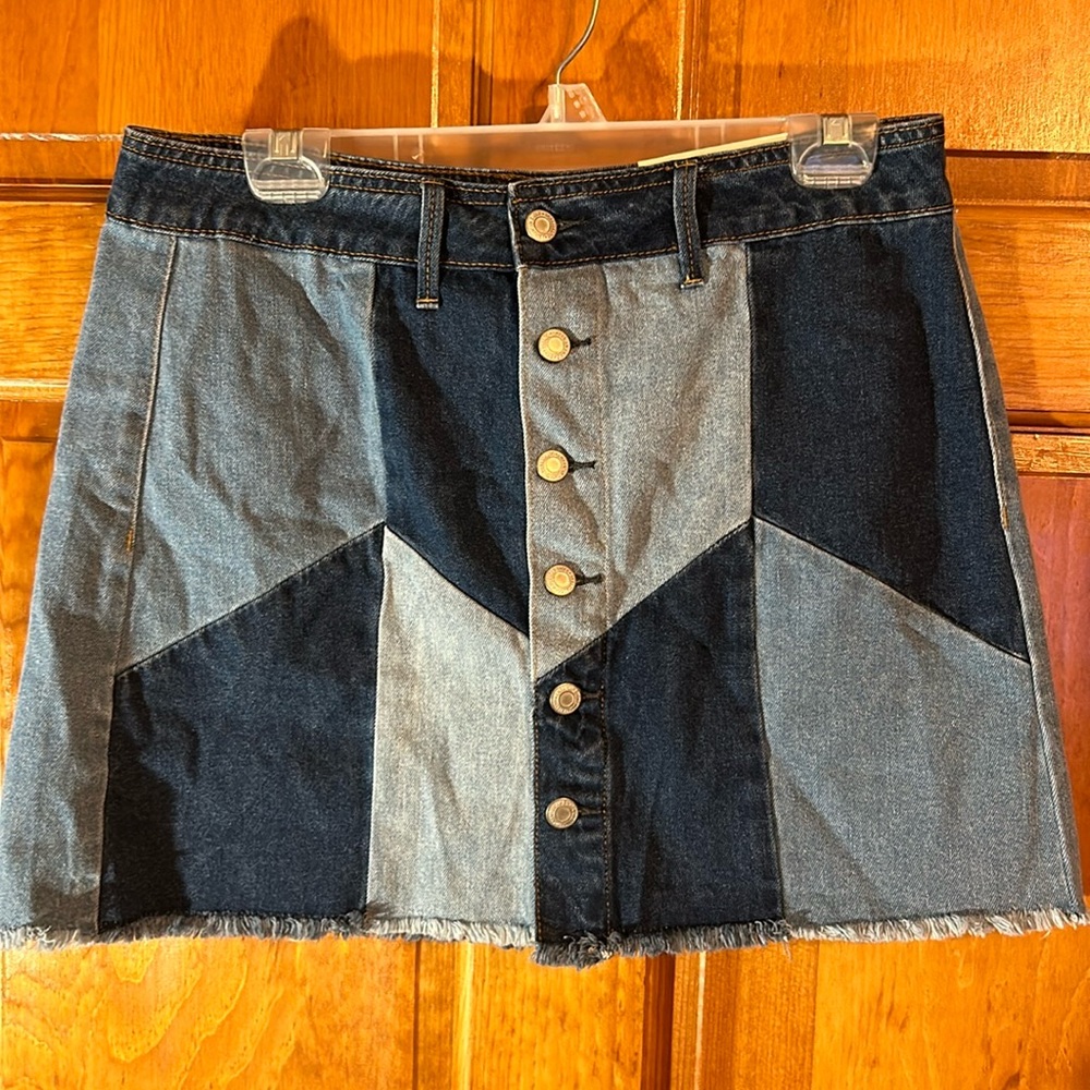 American Eagle Women’s Patchwork Jean Skirt Size 12-NWTS